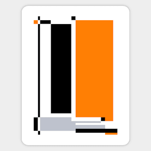 Orange Abstract #01 Sticker